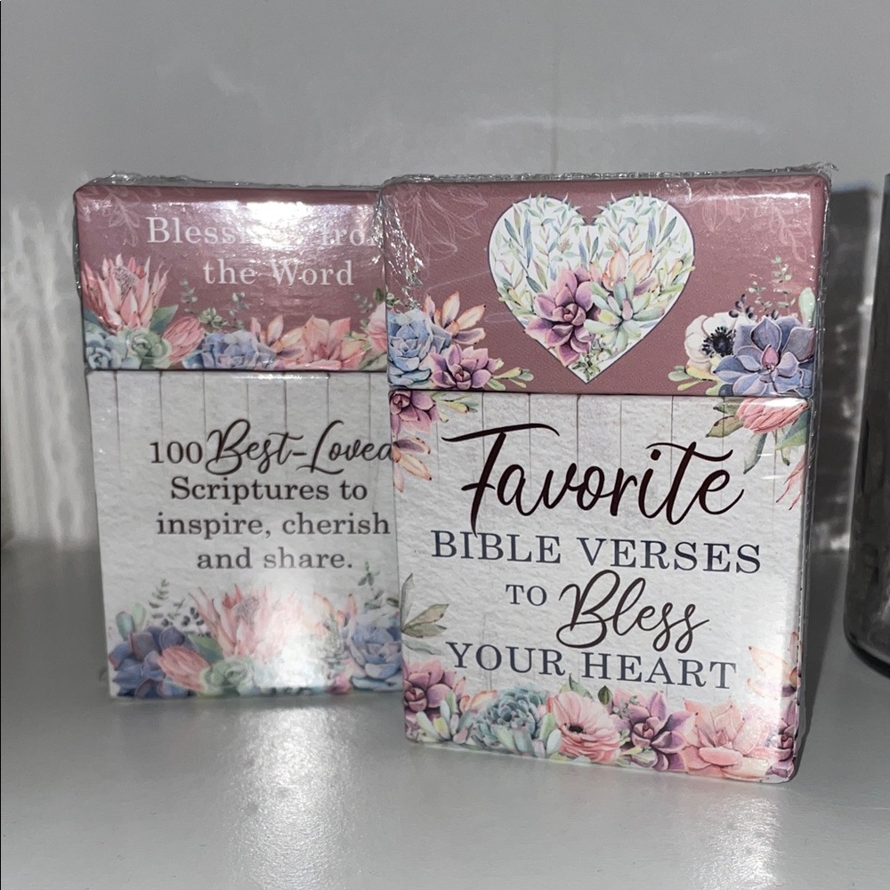 Favorite Bible to Bless your Heart Verse Box Cards to Share Set NWT